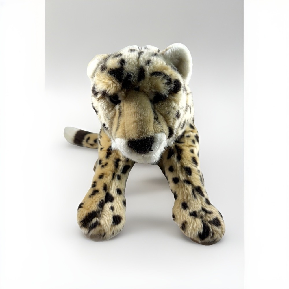 Large Leopard 22" Plush Laying Realistic Stuffed Animal FAO Toys R Us!